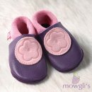 Anemone aubergine/rosa Pololo Lederpuschen