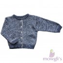 Baby Strickjacke navy/flame