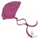 Babym�tze Feinripp pink-grau