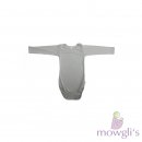 Body langarm Feinripp blau-sand gestreift