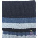 Kindersocke Frottee blau Blockstreifen