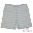Shorts Interlock blau-sand gestreift