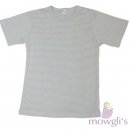 T-Shirt Feinripp gestreift blau-sand gestreift