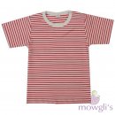 T-Shirt geringelt coral-natur