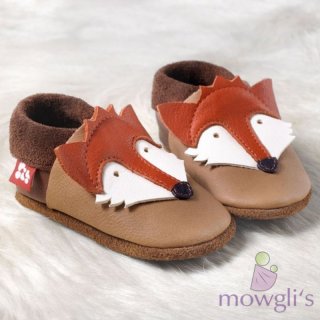 Fuchs castagno orange Pololo Lederpuschen