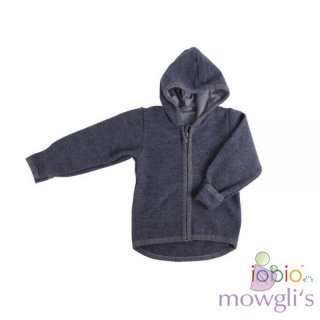 Kapuzenjacke Wollwalk anthrazit