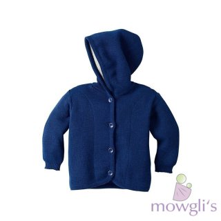 Strick-Kapuzenjacke marine