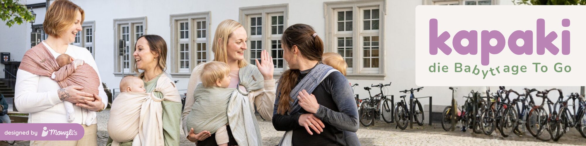 kapaki babytrage hüfttrage kinder hop-on hop-off praktisch eltern treffen familie
