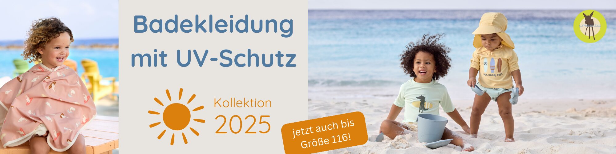 Mowglis Banner LÄSSIG Bademode UV-Bekleidung Baby Kinder Kleidung Biobaumwolle Sommer Schwimmwindel