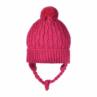 Baby-Bommelmütze pink