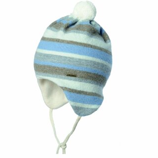 Baby-Bindemütze Wollstrick cloud blue