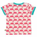 loud+proud T-Shirt mit Druck Delfin coral
