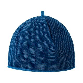 Melange-Mütze Wolle blau