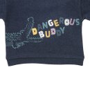 PeopleWearOrganic Sweatshirt dunkelblau m&eacute;lange  &bdquo;Sprechendes Krokodil&ldquo;
