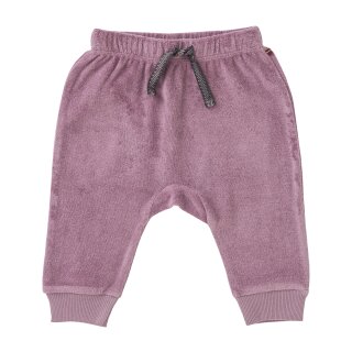 Frottee Baggyhose Rosenholz