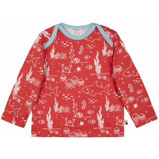 Shirt mit Druck Meereswelt chillirot
