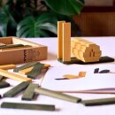 KAPLA® Buch & Farben-Set 40 Holzplättchen grün/gelb