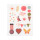 LÄSSIG Rubbel Sticker Transfersticker Happy