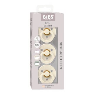 BIBS Schnuller Try-It Collection 3er Set Ivory