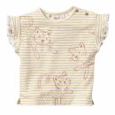 PeopleWearOrganic Baby-T-Shirt Katzen honiggelb geringelt