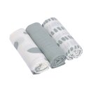 LÄSSIG Mulltücher 3er Set - M (60x60cm)