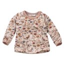 PeopleWearOrganic Baby-Langarmshirt mit Blumenprint puder