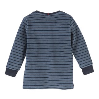 - Kinder-Pyjamal - € 34,95 Mowglis N, Frottee geringelt PeopleWearOrganic blau
