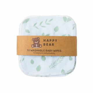 HappyBear Babywaschlappen 10 Stück gemustert