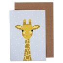 ava&yves Klappkarte Baby-Giraffe (ohne Text)