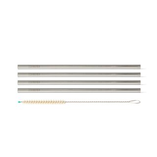 ECO Trinkhalme Classic Edelstahl - 4er-Set