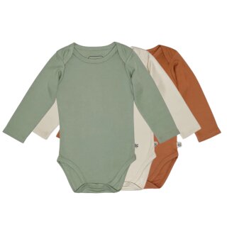 EVE+OLIVE Baby Body Langarm Lyocell - einfache Knopfleiste