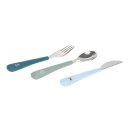LÄSSIG Kinderbesteck Set mit Silikongriff