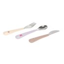 LÄSSIG Kinderbesteck Set mit Silikongriff