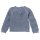 PeopleWearOrganic Strick-Pullover Ajour taubenblau