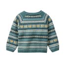 PeopleWearOrganic Strick-Pullover Norweger eukalyptus