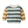 PeopleWearOrganic Strick-Pullover mit Blockstreifen