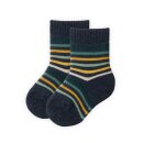 PeopleWearOrganic Frottee-Socken GOTS 2er-Pack blau/Ringel