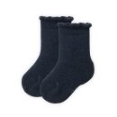 PeopleWearOrganic Frottee-Socken GOTS 2er-Pack blau/Ringel