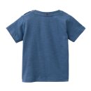 PeopleWearOrganic Kurzarm-Shirt GOTS "Wild one" ozeanblau