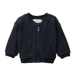 PeopleWearOrganic Wendbare Sweat-Jacke dunkelblau