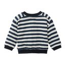 PeopleWearOrganic Wendbare Sweat-Jacke dunkelblau