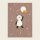 ava&yves Postkarte Panda rose mit Luftballons mit Kupferfolie – Hello Baby