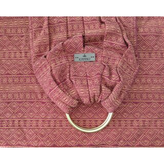 Mowglis KAPAKI Ringsling Prima Rubin-mandarine - Ringe gold
