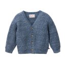 PeopleWearOrganic Baby-Strickjacke jeansblau mélange