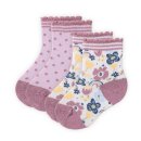 PeopleWearOrganic Baby-Socken 2er-Pack GOTS blassrosa Mix