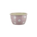 Münder Emaille-Schüssel 14cm pastell mit weißen Tupfen