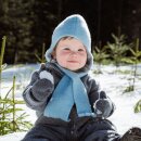Popolini Baby-Bindemütze Wollfleece
