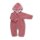 Popolini Baby-Overall Wollvlies mit Kapuze & Klappbündchen
