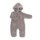 Popolini Baby-Overall Wollvlies mit Kapuze & Klappbündchen