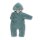 Popolini Baby-Overall Wollvlies mit Kapuze & Klappbündchen